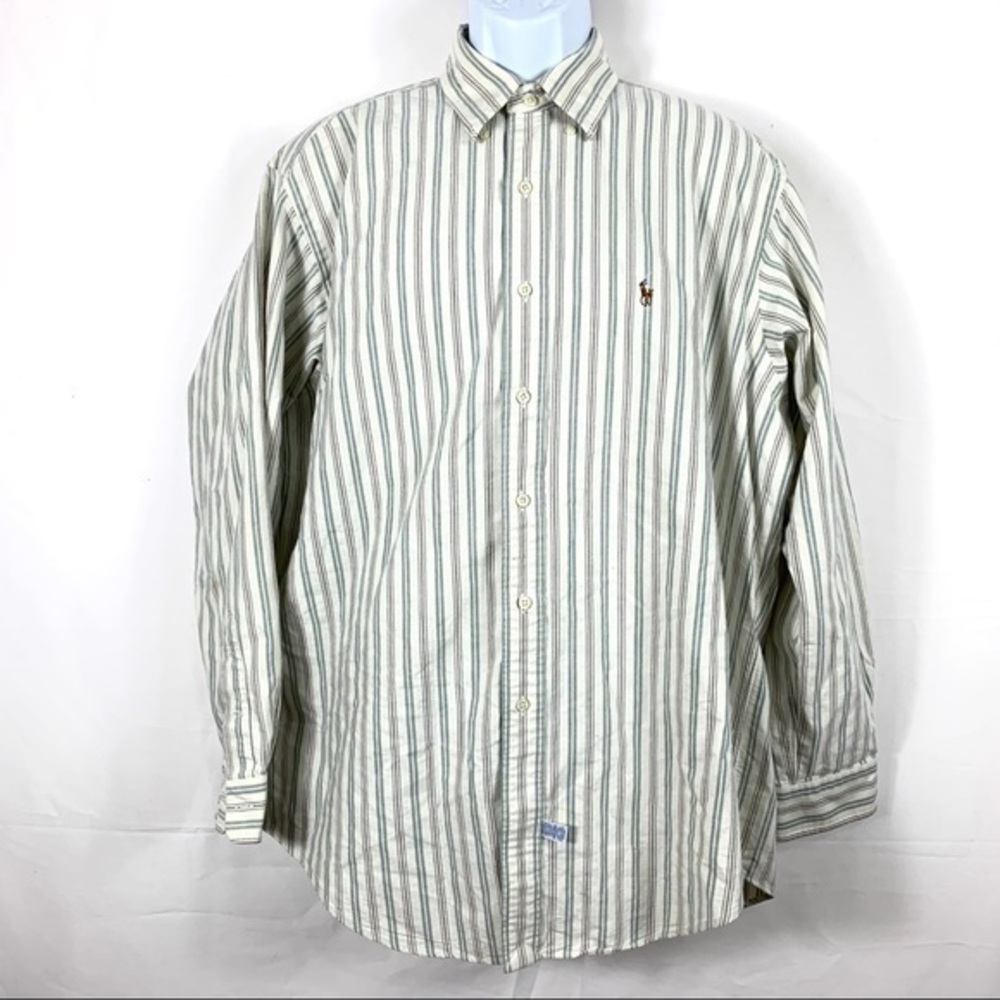 Ralph Lauren Men’s Casual shirt Striped white 16